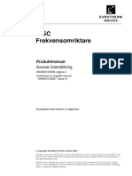 605C Frekvensomriktare: Produktmanual