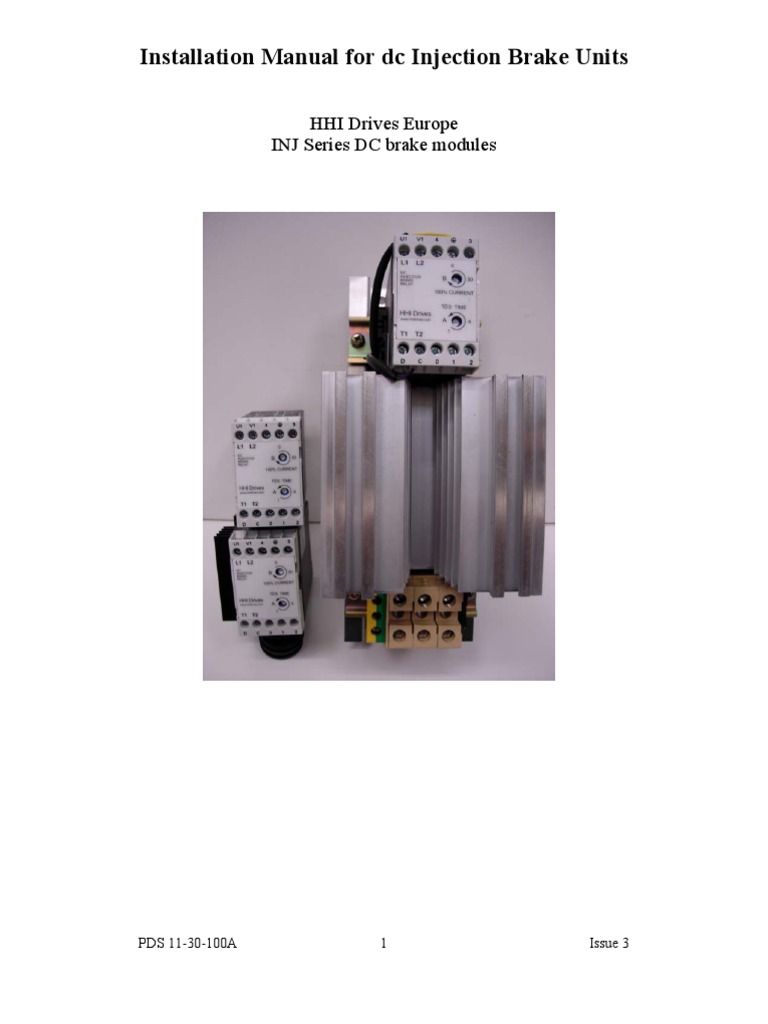 DC Injection Brake Unit Installation Guide | PDF | Electrical Wiring ...