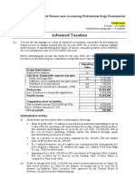 CFAP 5 ATAX Model Paper