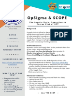 Opsigma & Scope: The Supply Chain, Operations & Energy Club of Iift