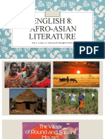 English 8: Afro-Asian Literature