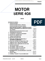 Manual Motor Sirius 4g6 Mitsubishi Especificaciones Herramientas Desmontaje Instalacion Sistemas Componentes