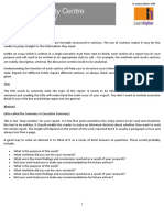 Structure of Reports Learnhigher