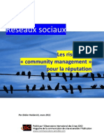 Risques du Community Management pour la réputation, par Didier Heiderich