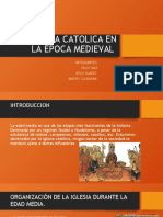 La Iglesia Catolica en La Epoca Medieval