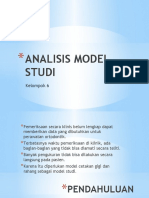Analisis Model Studi