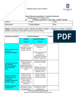 Rúbrica Discurso Musicalizado Creación y Grabación de Discurso