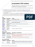 Lista de Propiedades CSS Estables. CSS. Páginas Web HTML y Hojas de Estilo CSS. Bartolomé Sintes Marco.
