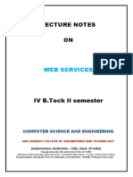 Web Services Notes