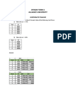 Epdgm Term 2 Alliance University: Corporate Finance