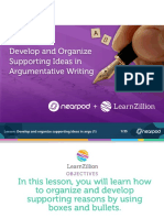 Developind and Organize Supporting Ideas