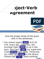 English VI - Subject-Verb Agreement