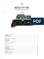 WSG HY128: Interface Card For Rivage PM Consoles