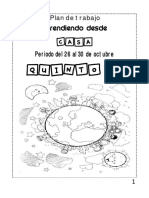 Plan de Trabajo Del 26 Al 30 de Octubre NIÑO