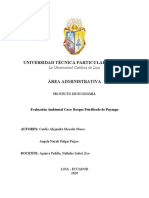 Evaluación Ambiental Caso Bosque Petrificado de Puyango 29 - 05 - 2020