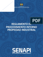 Reglamento de Procedimiento Interno Propiedad Industrial