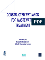 Constructed Wetlands For Wastewater Treatment