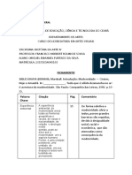 Fichamento Intr. Tudo Que É Sólido Desmancha No Ar