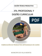 Perfil Diseno Fabricacion de Productos Artesanales en Cuero VM