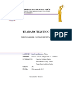 Cuestionario de Contrato de Venta