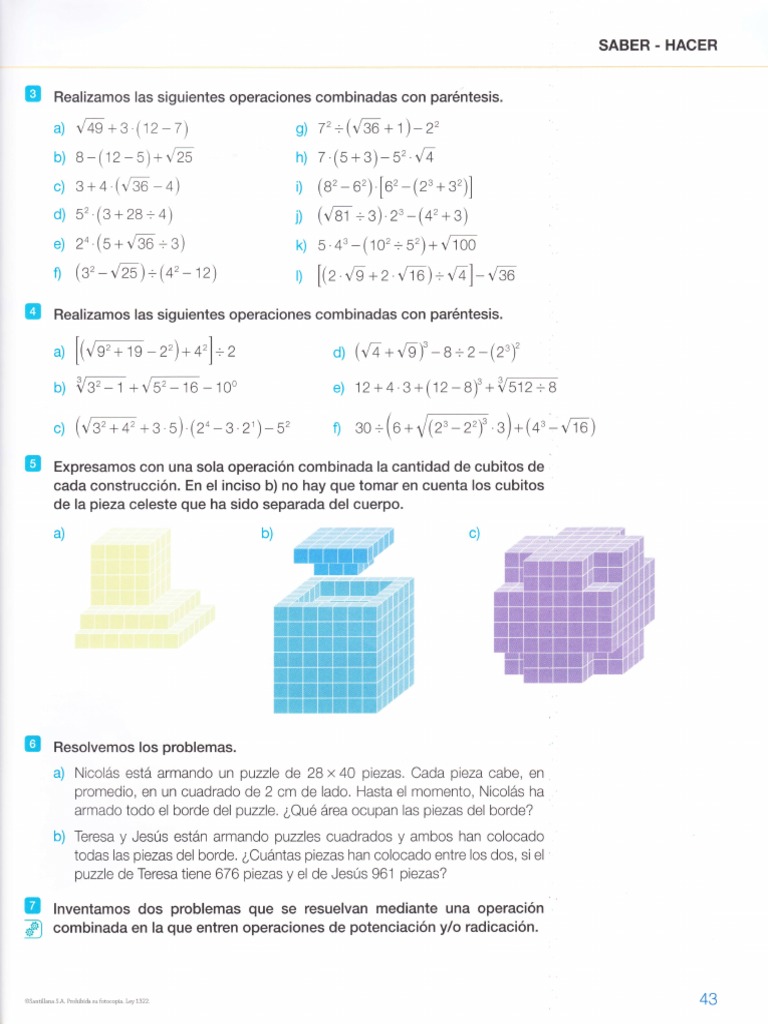 Operaciones Matemáticas y Problemas | PDF | División (Matemáticas ...