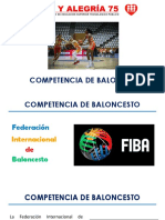 Sesión 10 Competencia de Baloncesto - Reglas Básicas