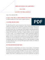 CASACIÓN #675 1998 AMAZONAS Respecto de Violencia Como Causal de Divorcio