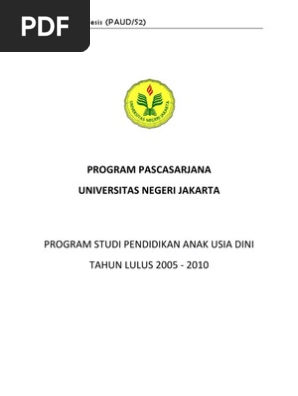 Daftar Judul Tesis Paud S2