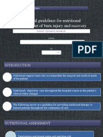 Practical Guidelines For Nutritional Management of Burn (English)