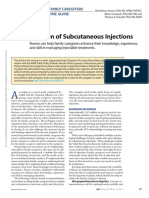 Administration of Subcutaneous Injections.3