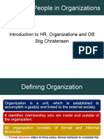Managing People in Organizations: Introduction To HR, Organizations and OB Stig Christensen