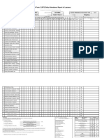 School Form 2 (SF2) Daily Attendance Report of Learners