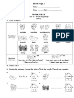 Unit 1 - Meet My Family: Worksheet