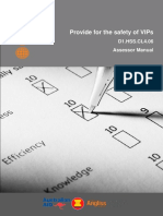 Provide For The Safety of Vips: D1.Hss - Cl4.06 Assessor Manual