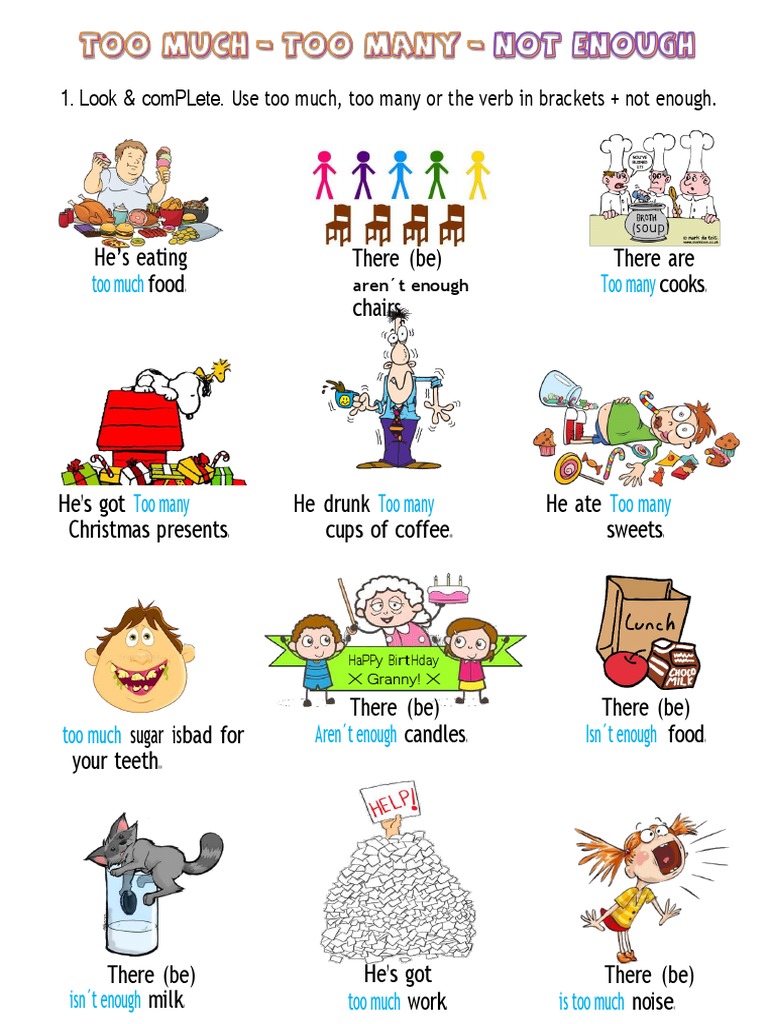 Too Much Too Many Enough | PDF