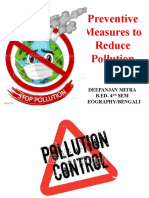 Preventive Measures To Reduce Pollution