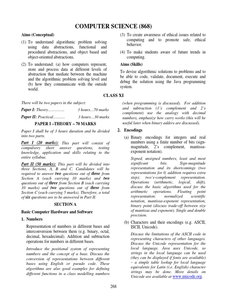 ISC Computer Science | PDF | Inheritance (Object Oriented Programming ...