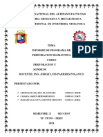 PROGRAMA DE SONDEOS DE PERFORACIONES DIAMANTINAS (1)