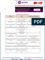 Current Affairs Capsule For SBI/IBPS/RRB PO Mains Exam 2021 - Part 2