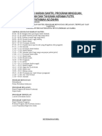 Jadwal Kegiatan Harian Santri