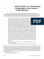 Early Prefrontal Activation As A Mechanism To Prevent Forgetting in The Context of Interference