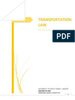 Transportation Law Cases Full Text