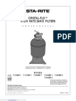 Cristal-Flo High Rate Sand Filters: O W N E R ' S M A N U A L