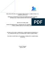 Inventario de la normativa alimentaria nacional de Venezuela