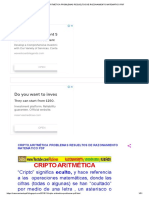 Cripto Aritmética Problemas Resueltos de Razonamiento Matemático PDF