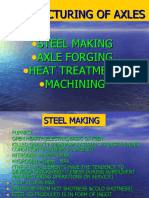 Steel Making Axle Forging Heat Treatment Machining