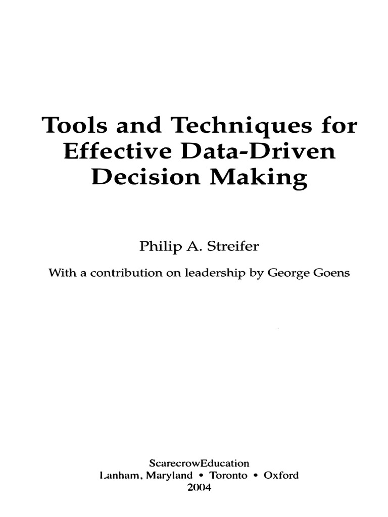 Data Driven Decision Making | PDF | No Child Left Behind Act | Data ...