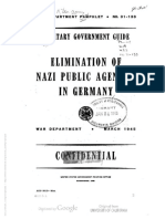 Elimination of Nazi Public Agencies in Germany: Military Government Guide