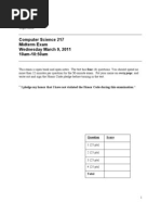 COS 217 Midterm Exam Answers