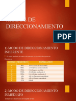 MODOS DE DIRECCIONAMIENTO